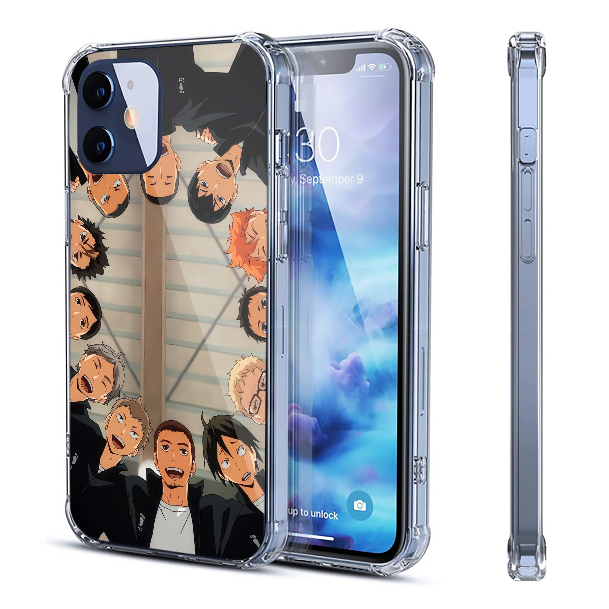 （画像用） ハイキュー!! Haikyu!! 【iPhone 12シリーズ対応】透明スマホケース（クリアソフトケース）